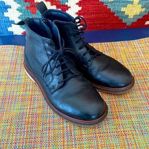 Zara leather booties